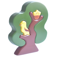 Пазл "Дерево с птичкой"