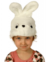 Шапочка " Заяц белый"