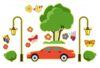 Набор декоративных элементов ГОРОДСКОЙ ПАРК