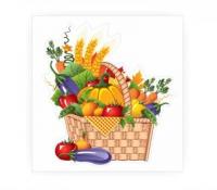 Декорация для праздника урожая "Корзинка с овощами"