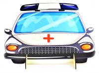 Ширма для сюжетно-ролевых игр СКОРАЯ ПОМОЩЬ вид спереди