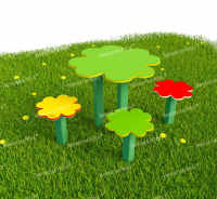 Стол для творчества с сиденьями «Цветы»