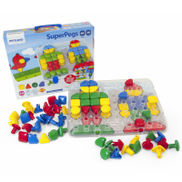 Мозаика "Гигант" 39 мм (64 элемента, 6 картинок) в чемоданчике