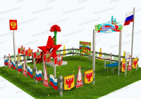 Патриотическая площадка  "Центр нравственно-патриотического воспитания юных патриотов". Комплект: Престиж 3