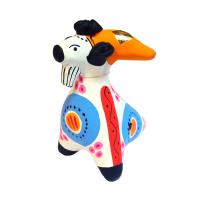 Дымковская игрушка "Свистулька №2" (7-8 см)