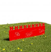 Забор из Экопластика "Кремлевская стена" (Модель1)