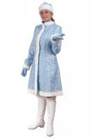 Костюм Снегурочки "Классический" сантун (голубой)