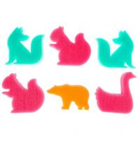 Инструменты для рисования песком: штампы, щеточка и мяч