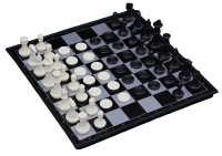 Шахматы-шашки магнитные пластиковые с доской (36 см)