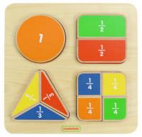 Панель "Геометрические фигуры: доли"