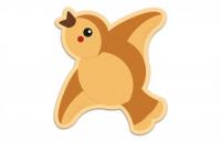 Декорация "Птичка" 43х38 см