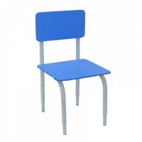 СТУЛ ДЕТСКИЙ НА МЕТАЛЛОКАРКАСЕ РЕГУЛИРУЕМЫЙ синий