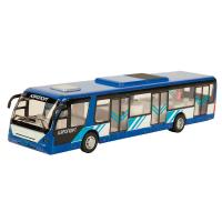 Автобус металлический инерционный, свет+звук