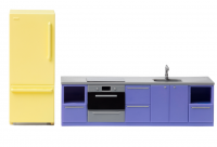 Игровой набор для кукольного домика "Кухня"