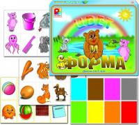 Настольная игра "Запоминаем цвета и формы"