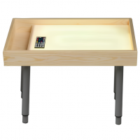 Стол для рисования песком из массива сосны с крышкой (400х600 мм)