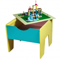Стол для ЛЕГО (40х40 см) со съемной крышкой, желтый